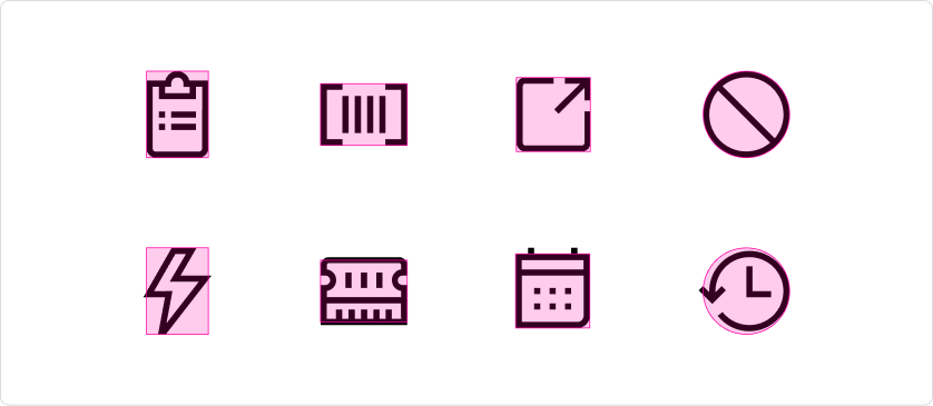 implementation of common icon shapes