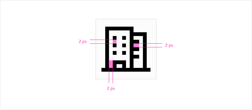 wisualization of 2px whitespace