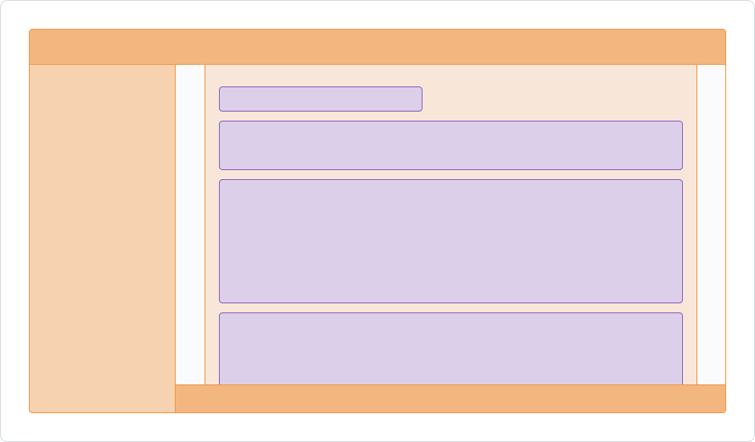 vertical content structure